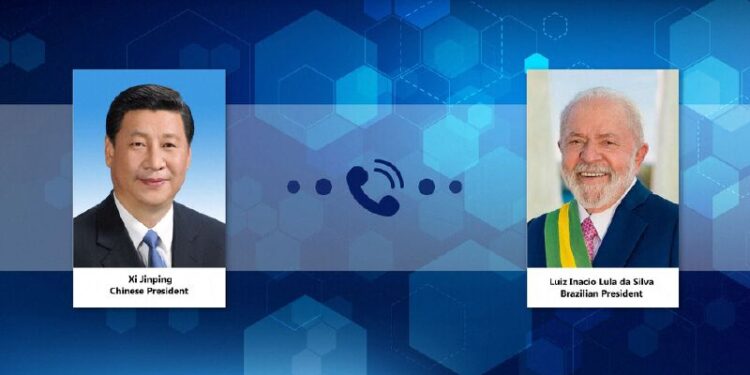شی جن پھنگ کی برازیل کے صدر کے ساتھ ٹیلیفونک گفتگو