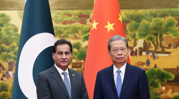 چاؤ لہ جی کی پاکستان کی قومی اسمبلی کے اسپیکر سردار ایاز صادق سے ملاقات