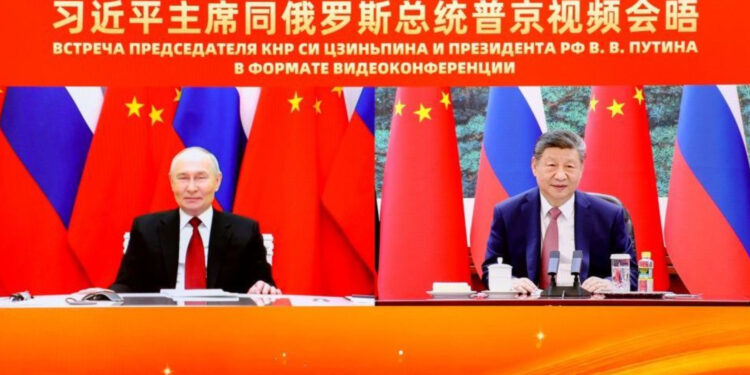 چینی صدر شی جن پھنگ اور روسی صدر ولادیمیر پوتن کے درمیان ورچوئل ملاقات