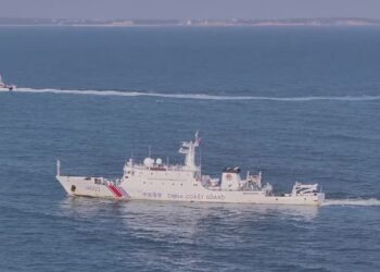 کِنمن کے قریب سمندری حدود میں فُوجیان کوسٹ گارڈ کی معمول کی گشت